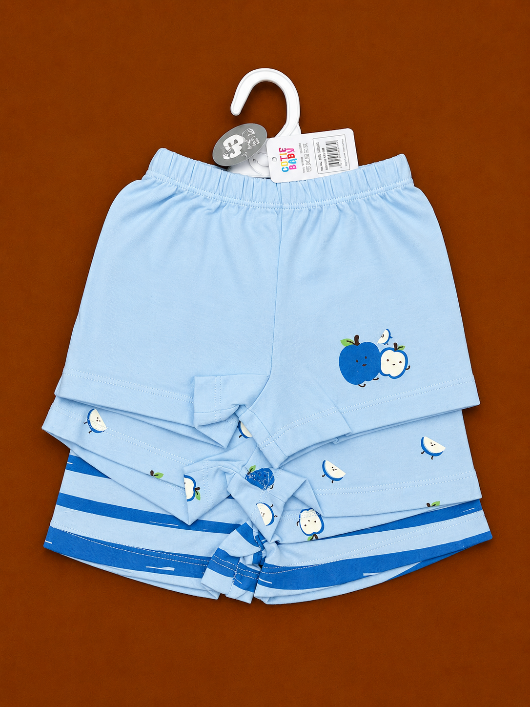 Bby Boy Shorts 3pc 3 asst