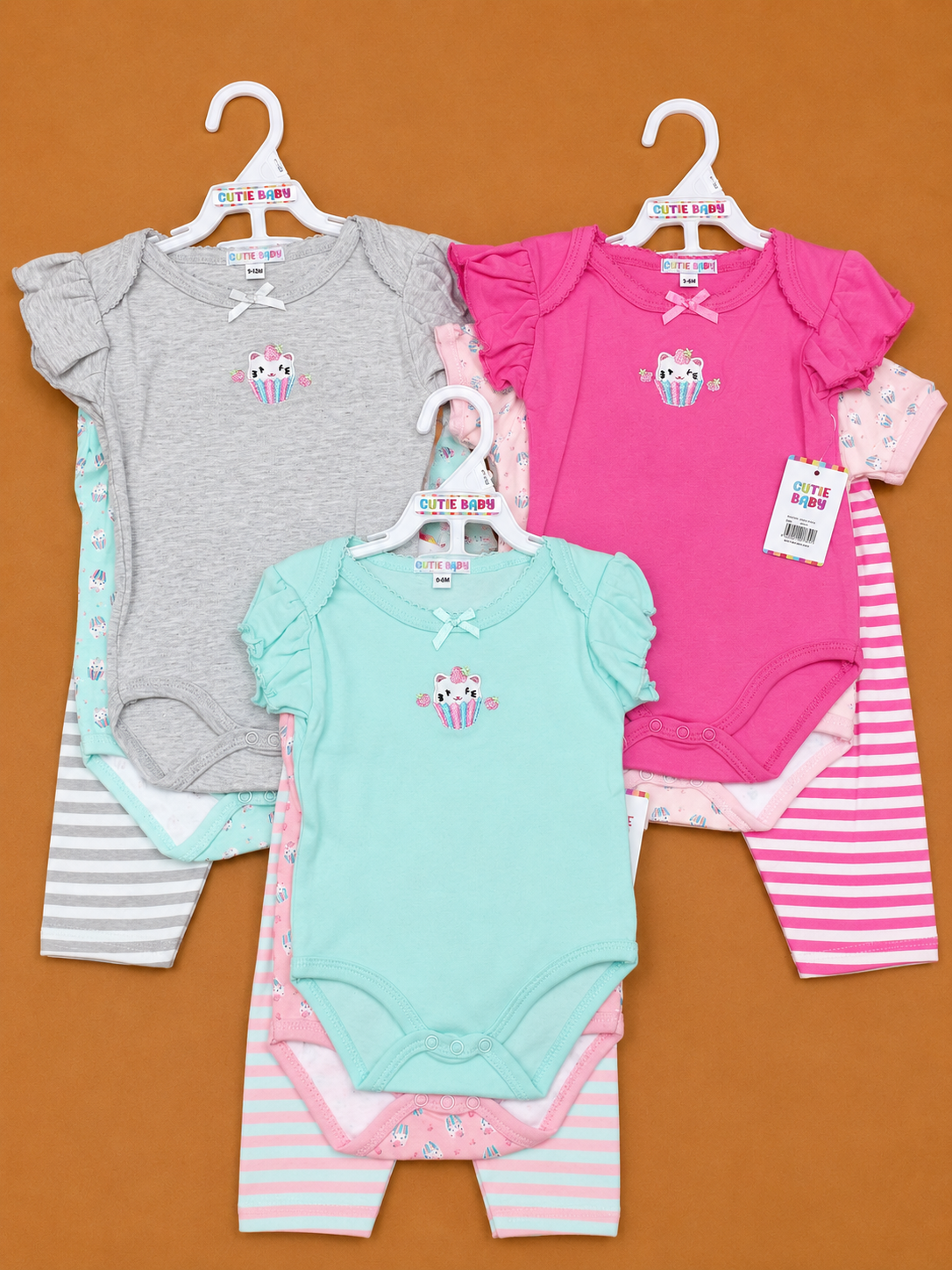 Infant Clothes Set 3pc asst