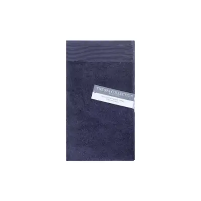 Hand Towel with Ribbed Stripe Navy