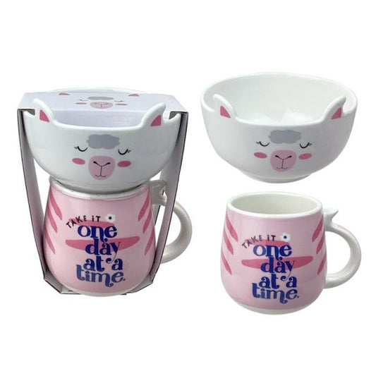 Mug n Bowl Sheep Design