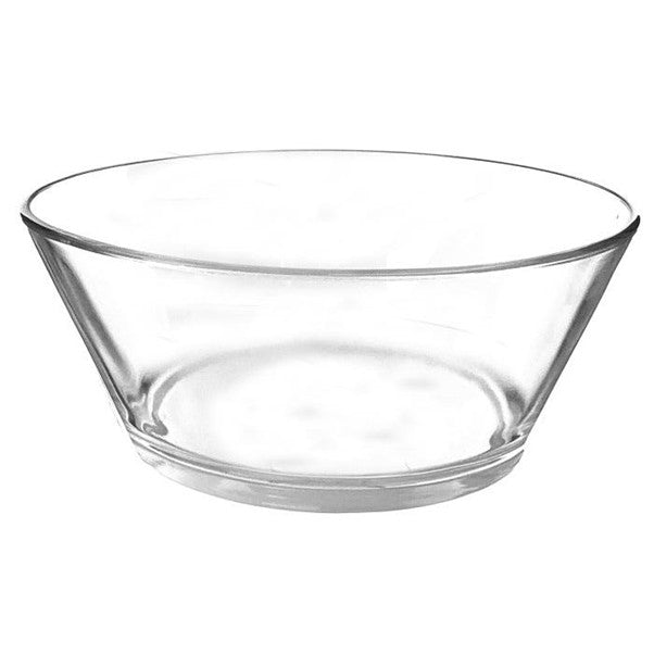 Glass Salad Bowl Clear Med
