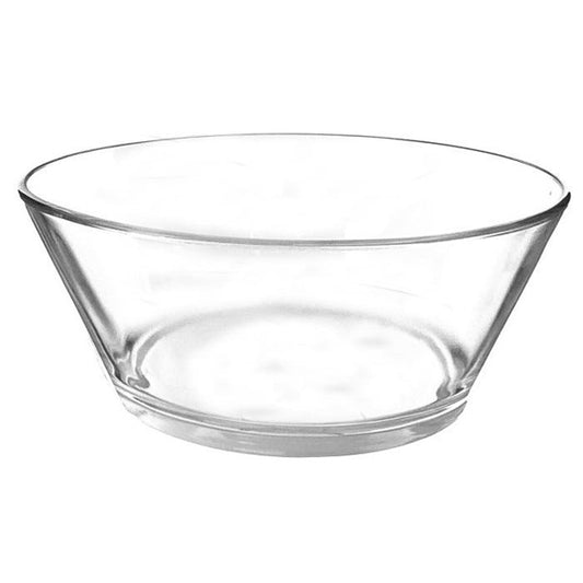 Glass Salad Bowl Clear Med