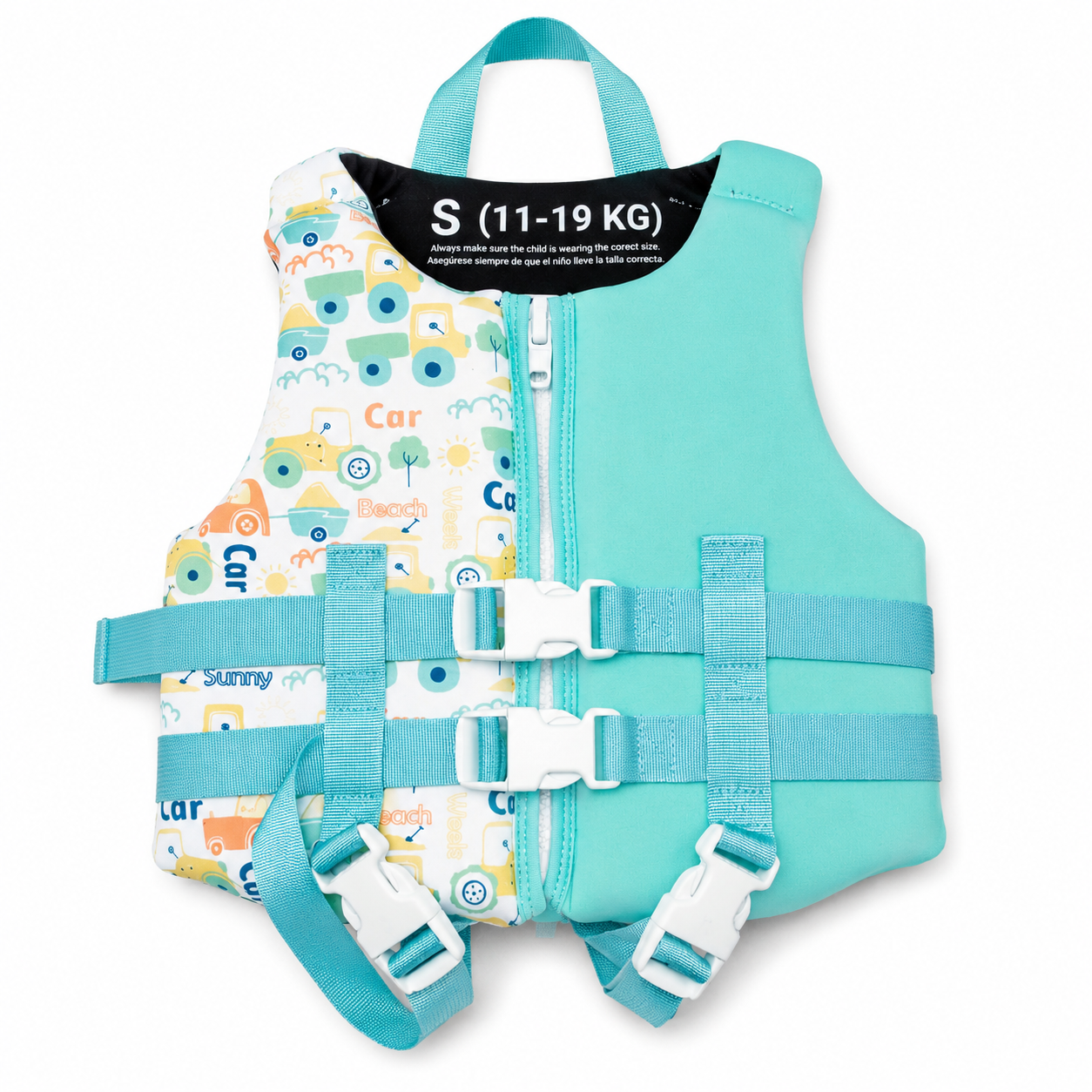Swim Life Jacket Neo Mint and Baby Blue