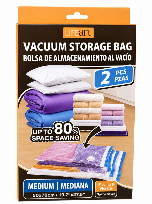 Vacuum Storage Bag Med 2pcs