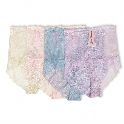 Ladies High Waist Lace Panty S-XL