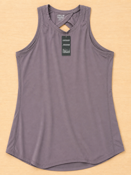 Ladies Sleeveless Top Open Back S-XL ast