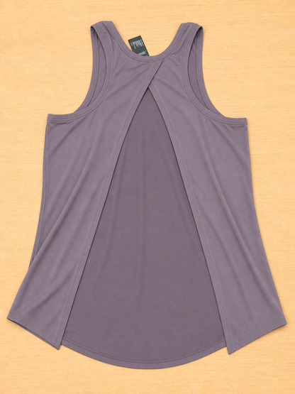 Ladies Sleeveless Top Open Back S-XL ast