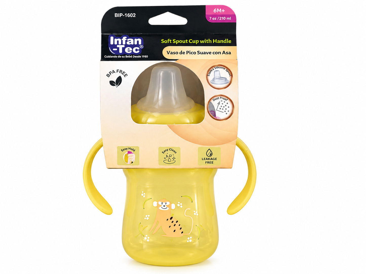 Cup Soft Spout 2 Hndl 6mplus asst 7oz