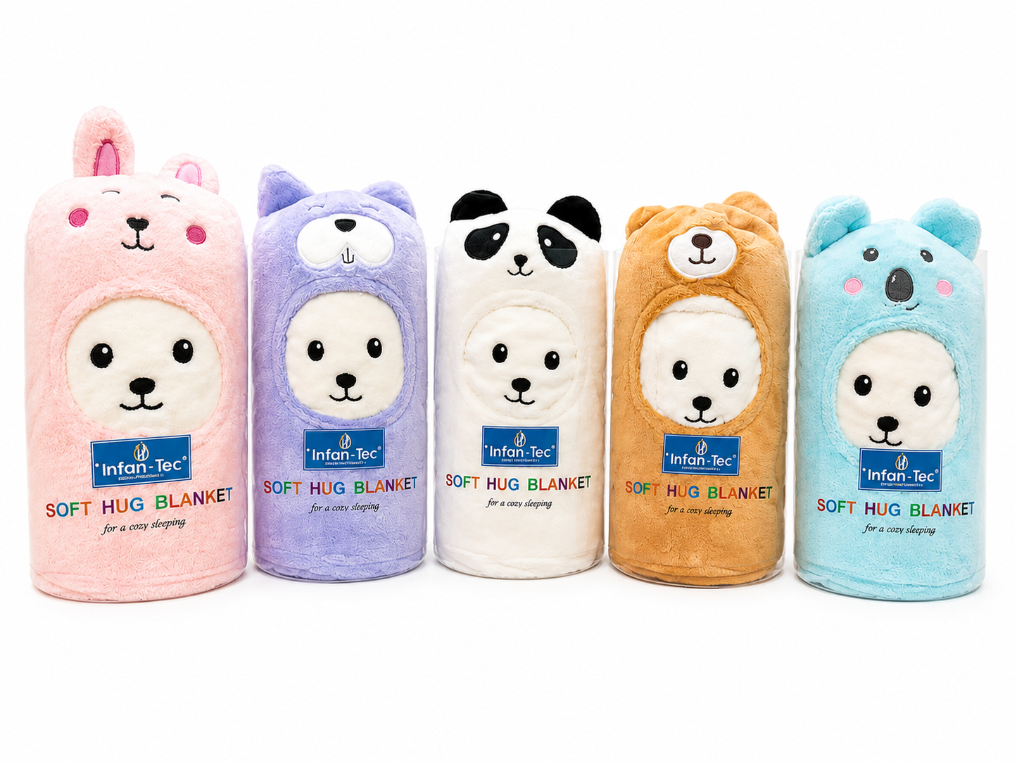 Baby Plush Hug Blanket 6Assorted