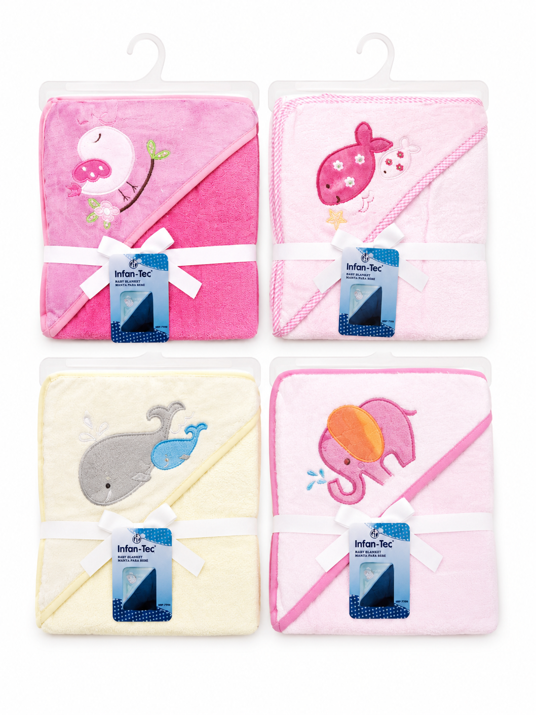 Baby Hooded Towel 8Assorted Prints