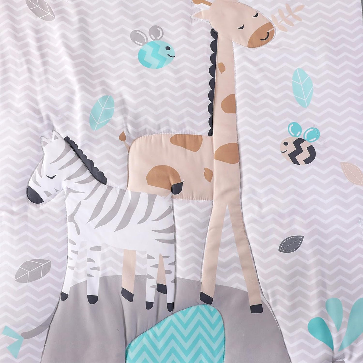 Crib Bedding Set 5pc Grey