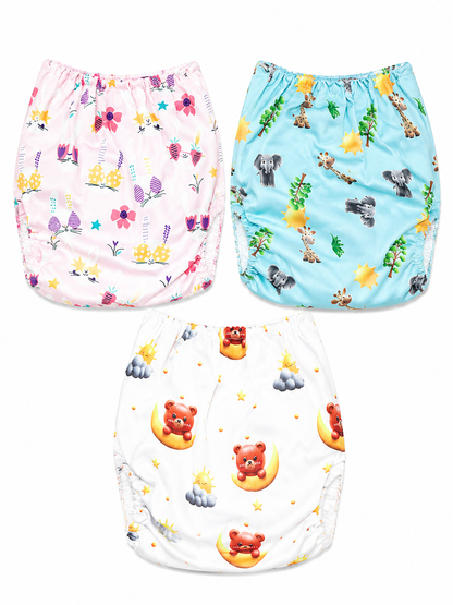 Baby Reusable Diaper Digital Print