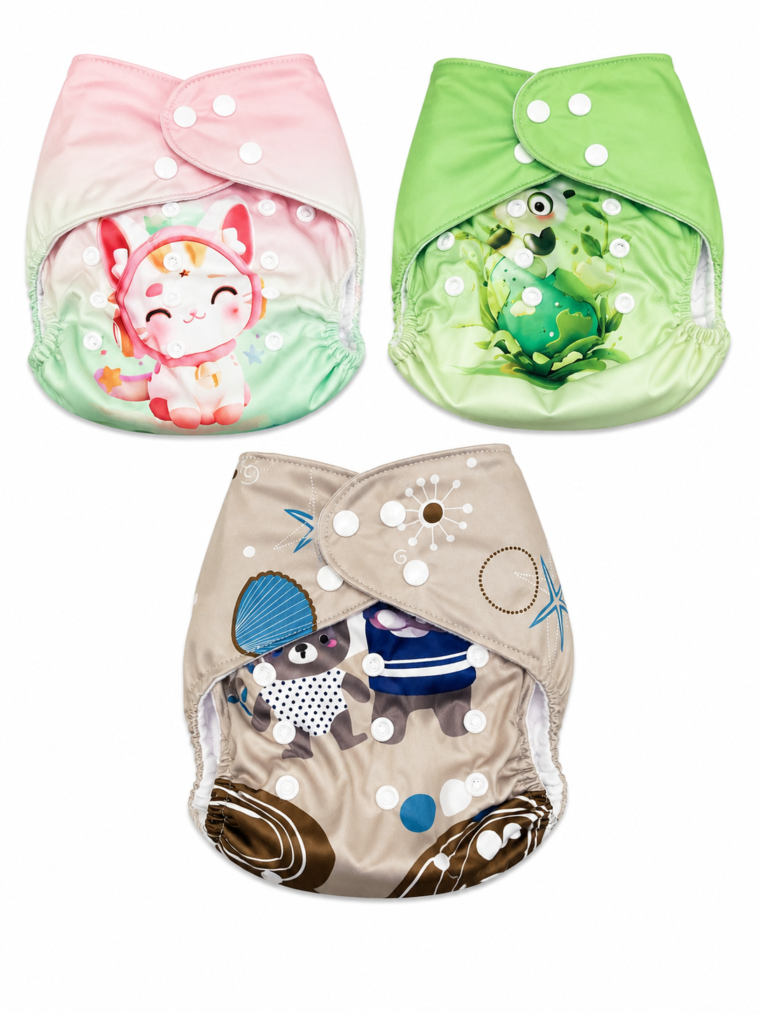 Baby Reusable Diaper Printed