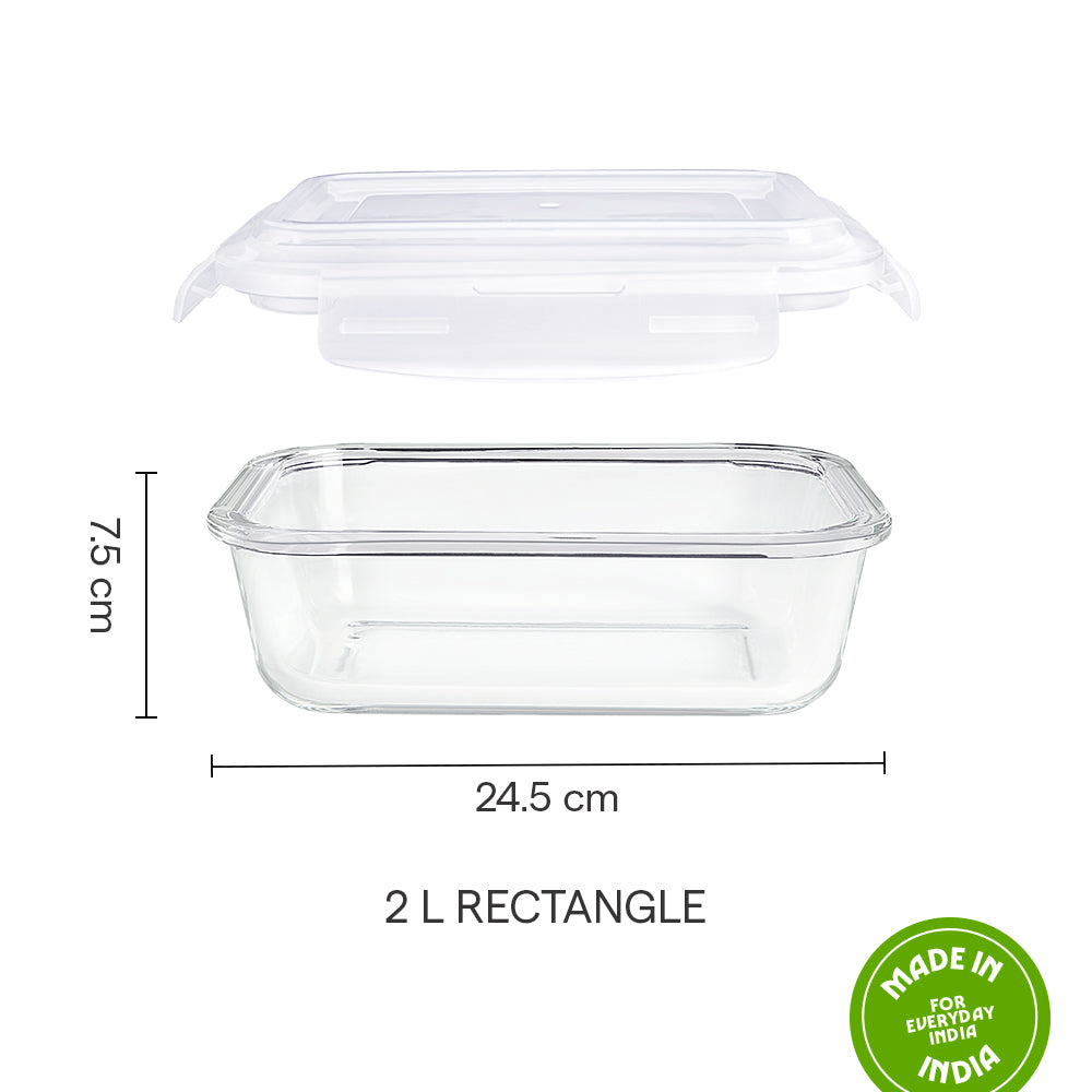 Glass Contain Rec Klip n Store 2lt
