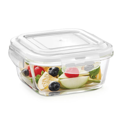 Glass Container Square Klip n Store 1Lt