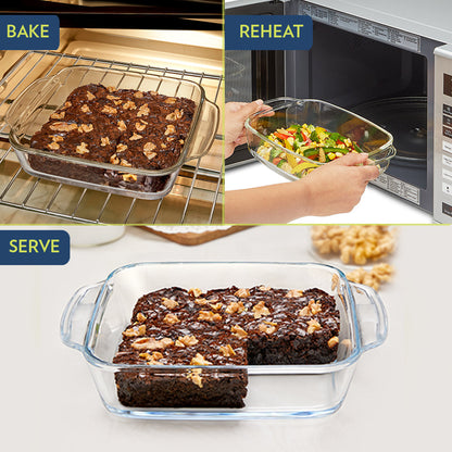 Deep Glass Baking Dish Rect 1.5L