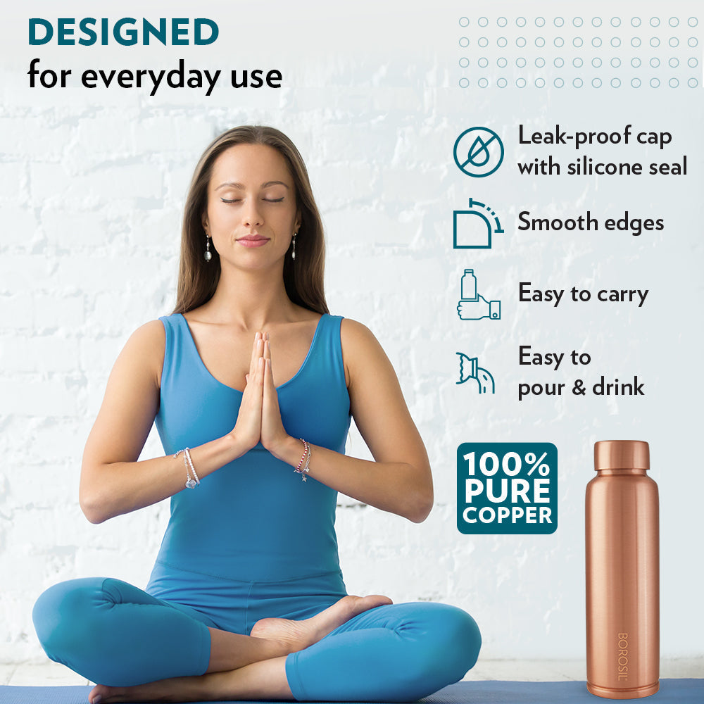 Eco Copper Bottle Copper 1L