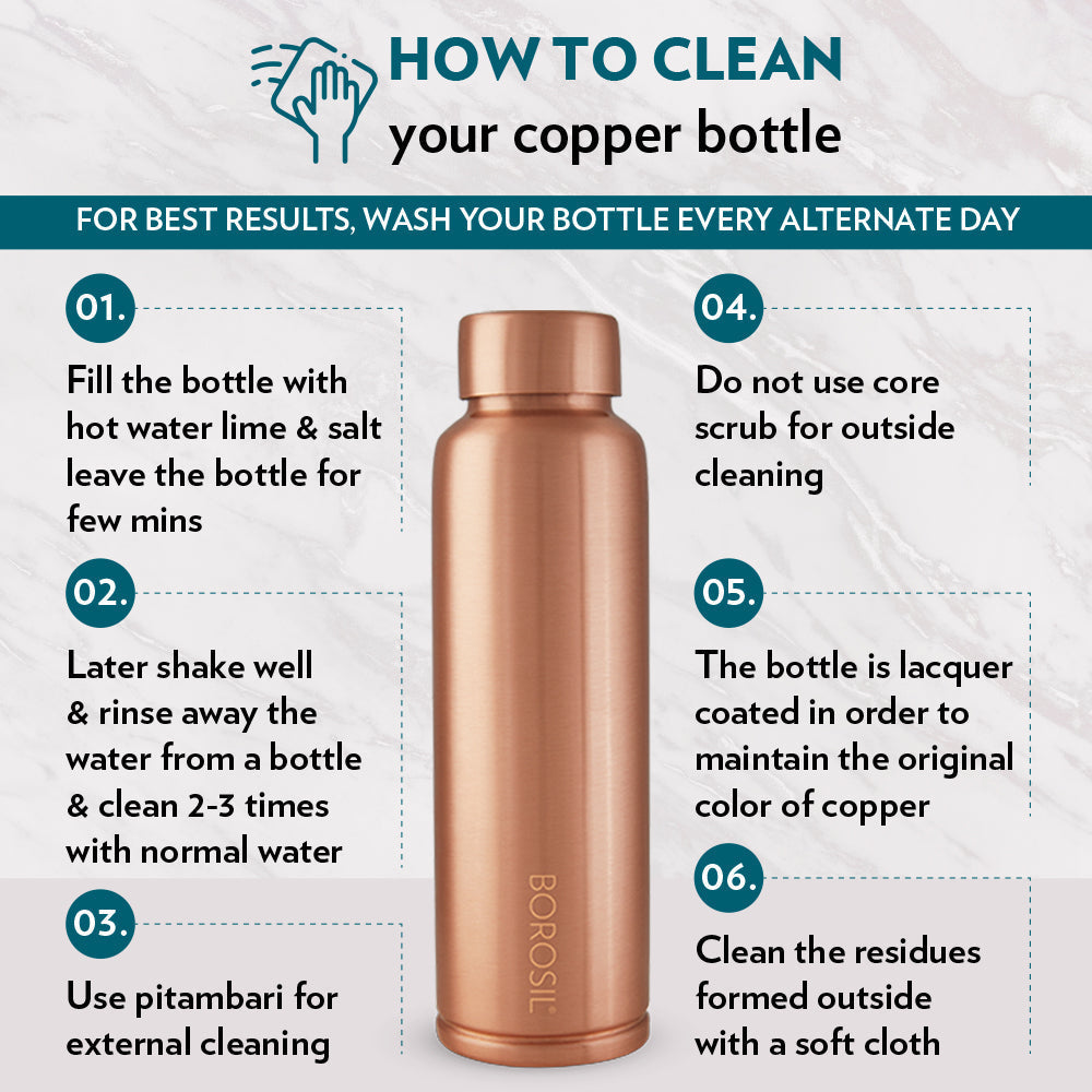 Eco Copper Bottle Copper 1L