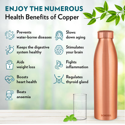 Eco Copper Bottle Copper 950ml