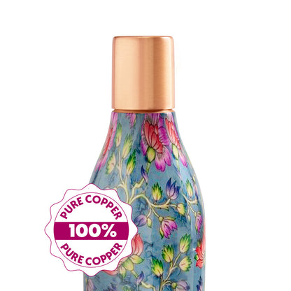 Gemini Copper Bottle Floral 800ml