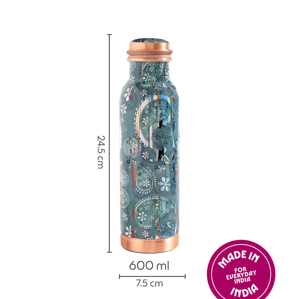 Tirtha Copper Bottle Wellness 600ml