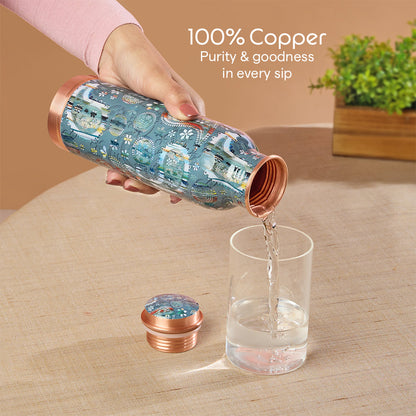 Tirtha Copper Bottle Wellness 600ml