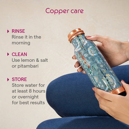 Tirtha Copper Bottle Wellness 600ml