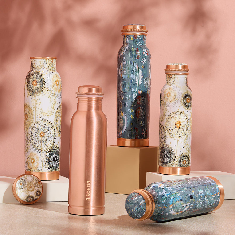 Tirtha Copper Bottle Wellness 600ml