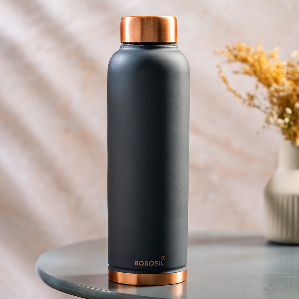 Eco Copper Bottle Grey 1L