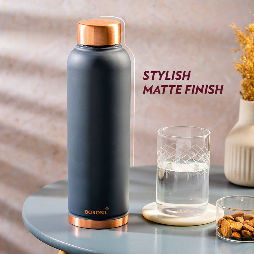 Eco Copper Bottle Grey 1L