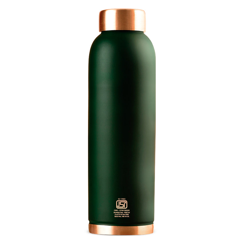 Eco Copper Bottle Green 1L