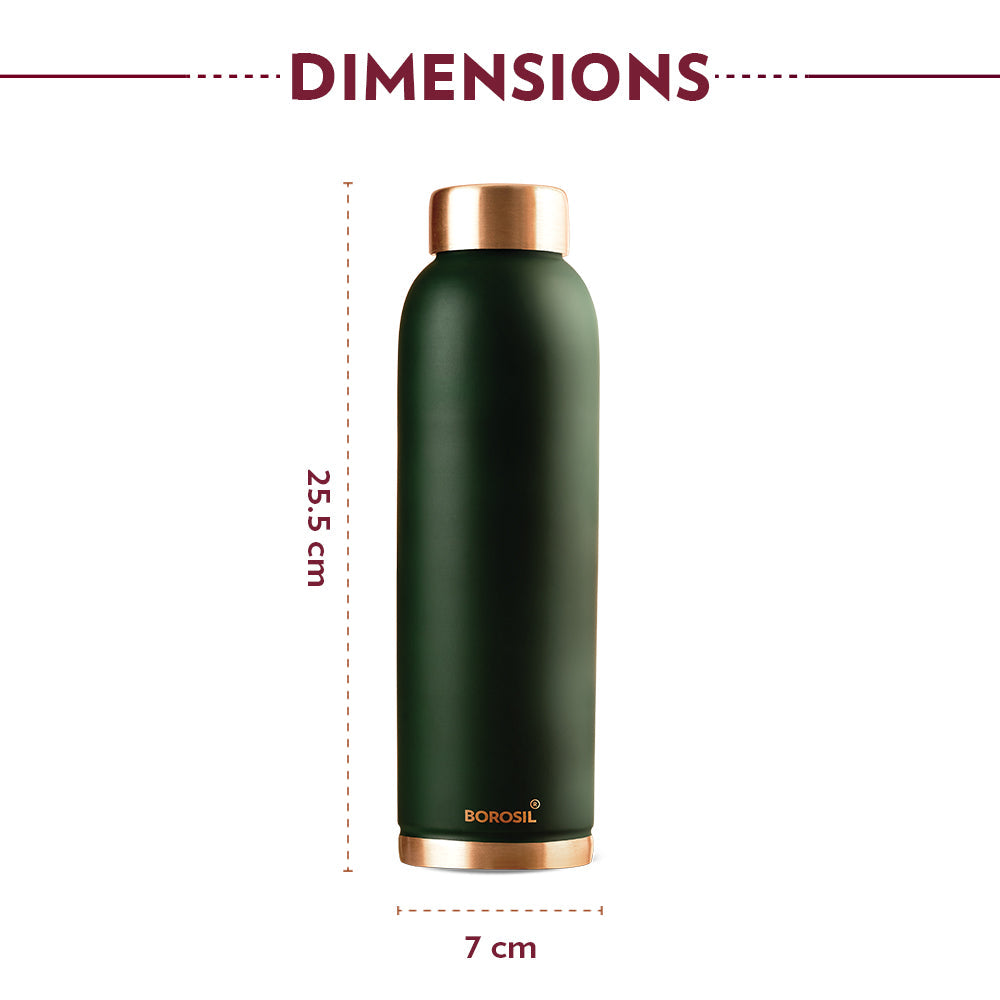 Eco Copper Bottle Green 1L