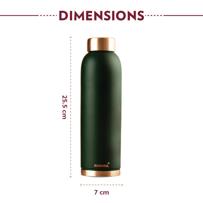 Eco Copper Bottle Green 1L