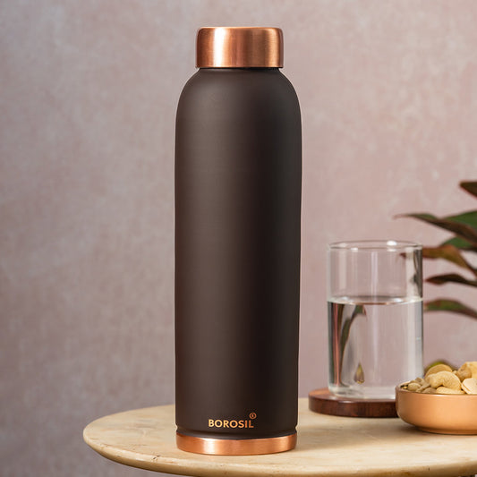Eco Copper Bottle Brown 1L