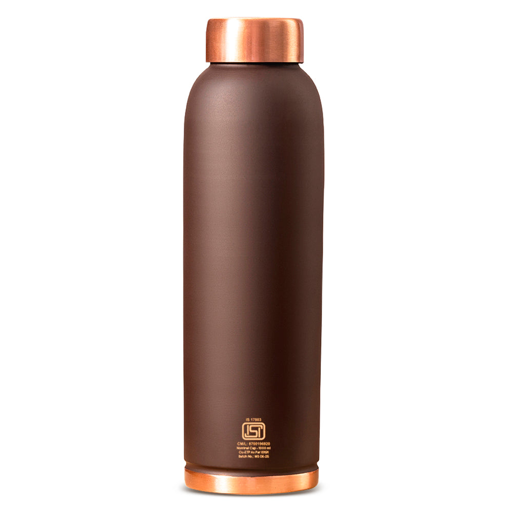 Eco Copper Bottle Brown 1L