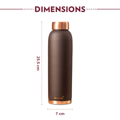 Eco Copper Bottle Brown 1L