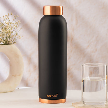 Eco Copper Bottle Black 1L