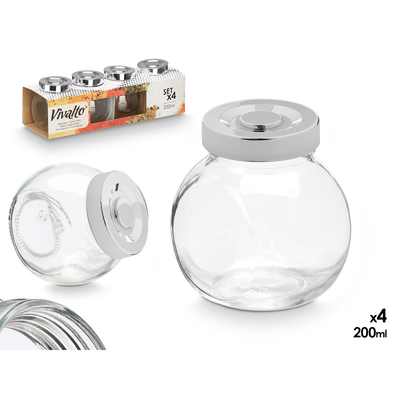 Spice Jar Set 4pc 200ml