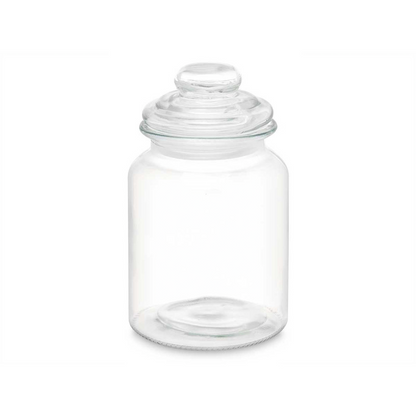 Glass Storage Jar Set 4pc 900ml