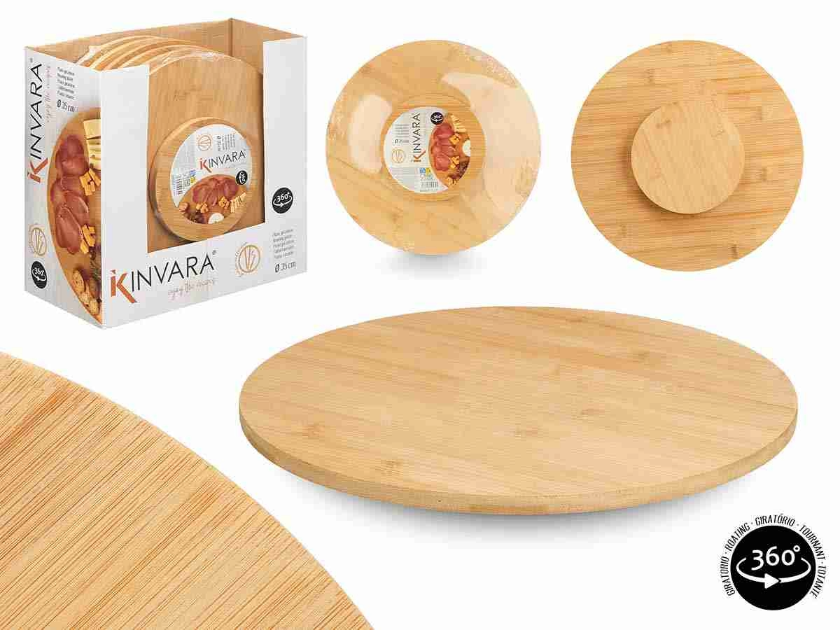 Rotating Bamboo Stand 35cm