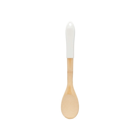 Bamboo Spoon wWhite Handle