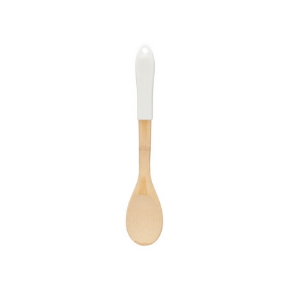Bamboo Spoon wWhite Handle