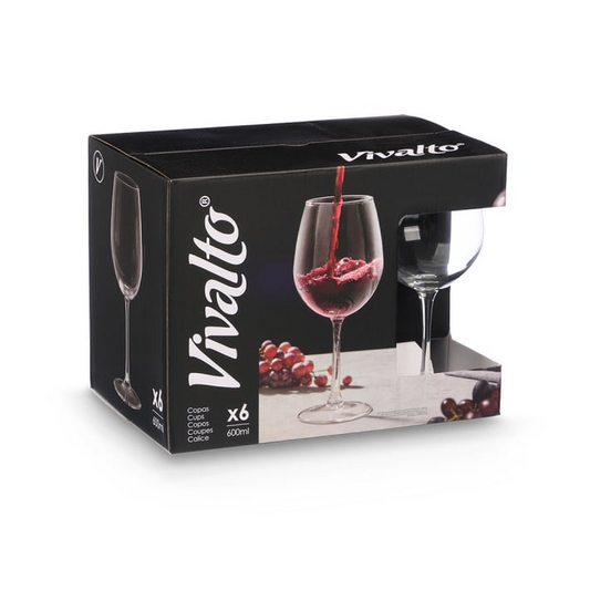 Wine Glass Set 6pc 600ml