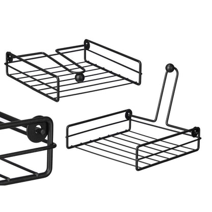 Napkin Holder Square Black Metal