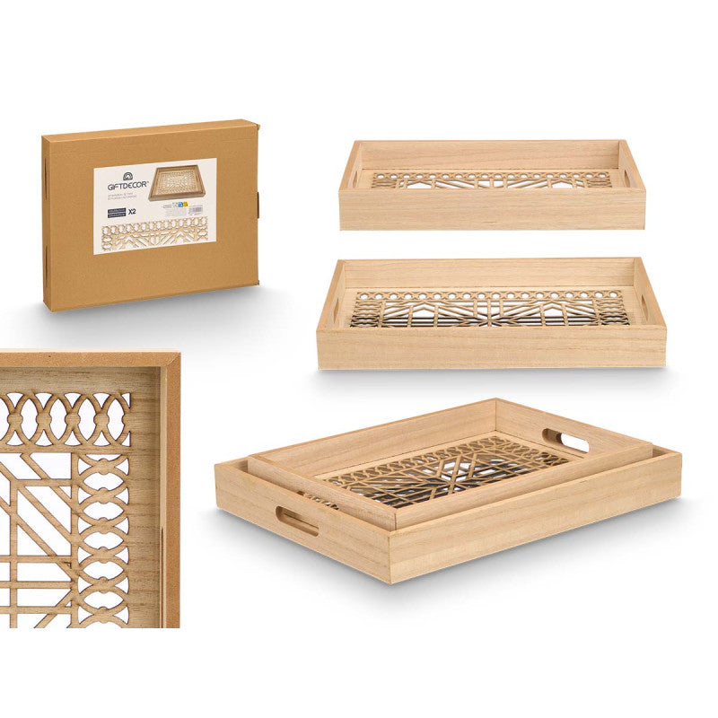 Trays Rec Prism 2pc Set