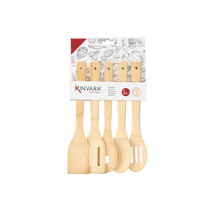 Utensils 5pc Set Bamboo