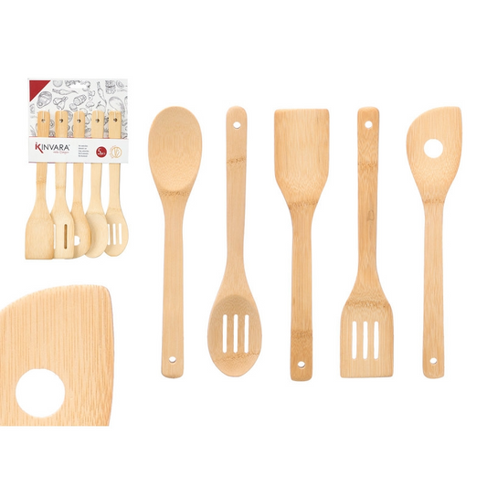 Utensils 5pc Set Bamboo