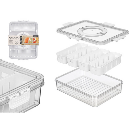 Storage Container wMulti-Compartment