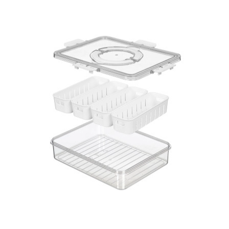 Storage Container wMulti-Compartment
