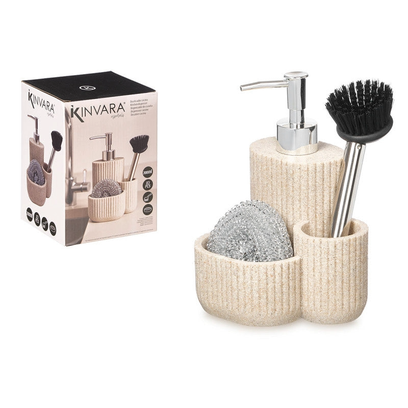 Kitchen Disp Scour Pd Brsh 3pc set